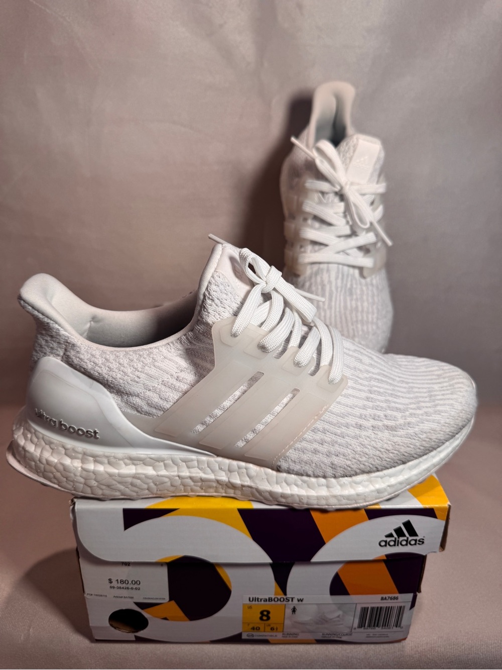 adidas UltraBoost 3.0 "Triple White" Women's Running Shoes